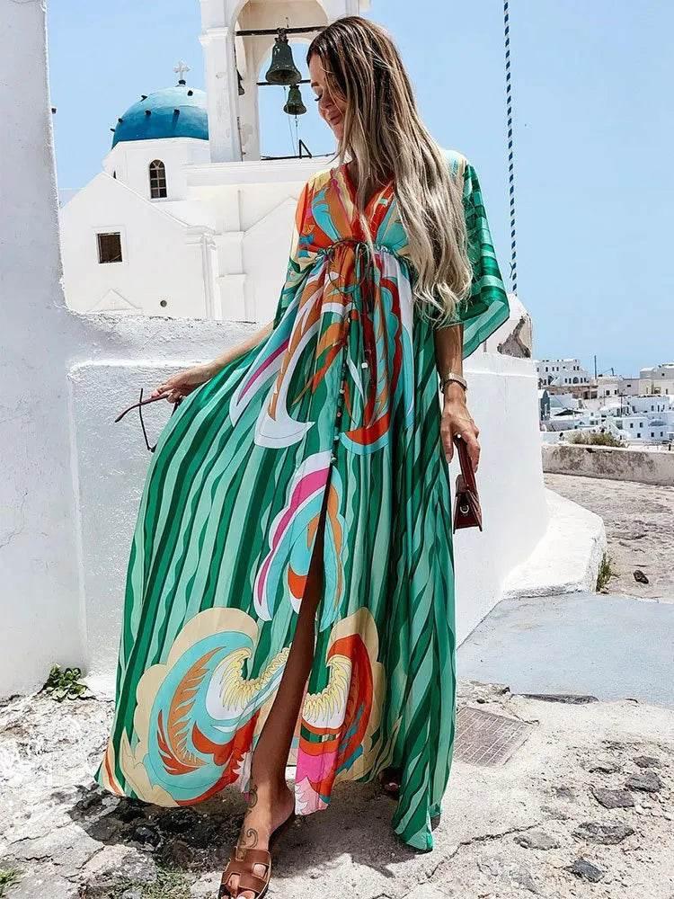 Marcel Dress: Green - Fiesta Resortwear