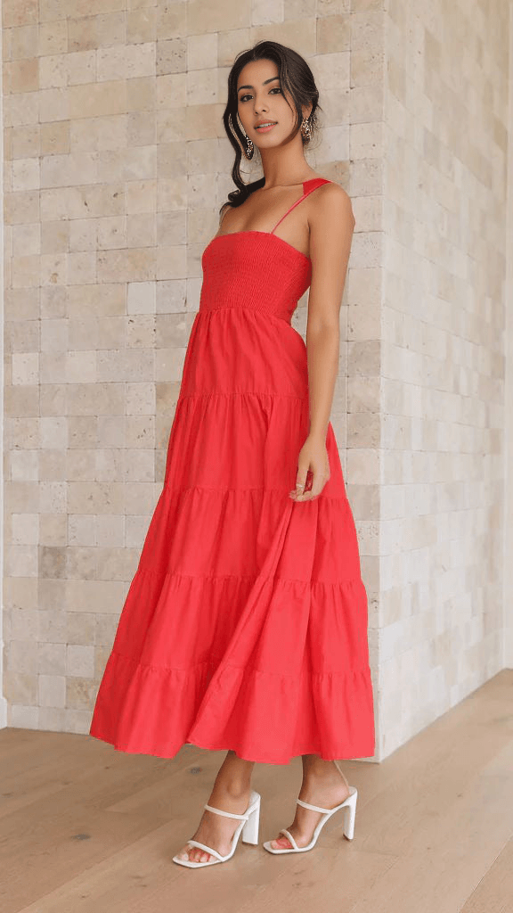 Tzor Dress: Red - Fiesta Resortwear