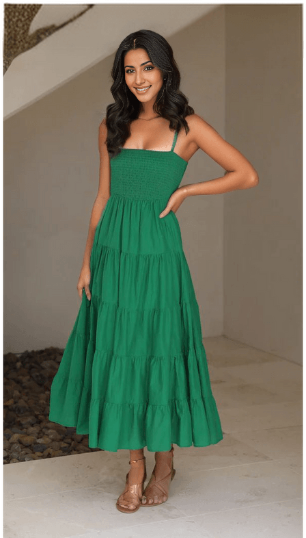 Tzor Dress: Green - Fiesta Resortwear