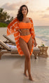Orange Sky Bikini and Cover Up Set - House Of Avyanaa