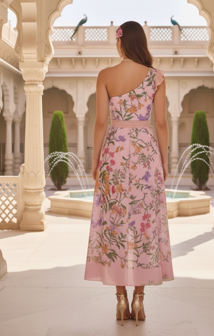 Pink Beau Swimsuit Set - House Of Avyanaa