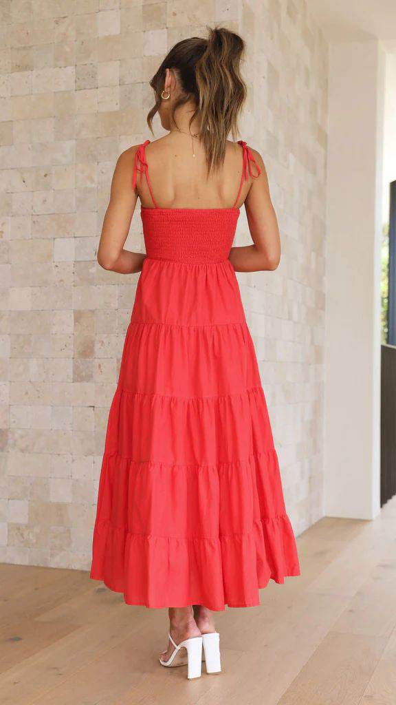 Tzor Dress: Red - Fiesta Resortwear