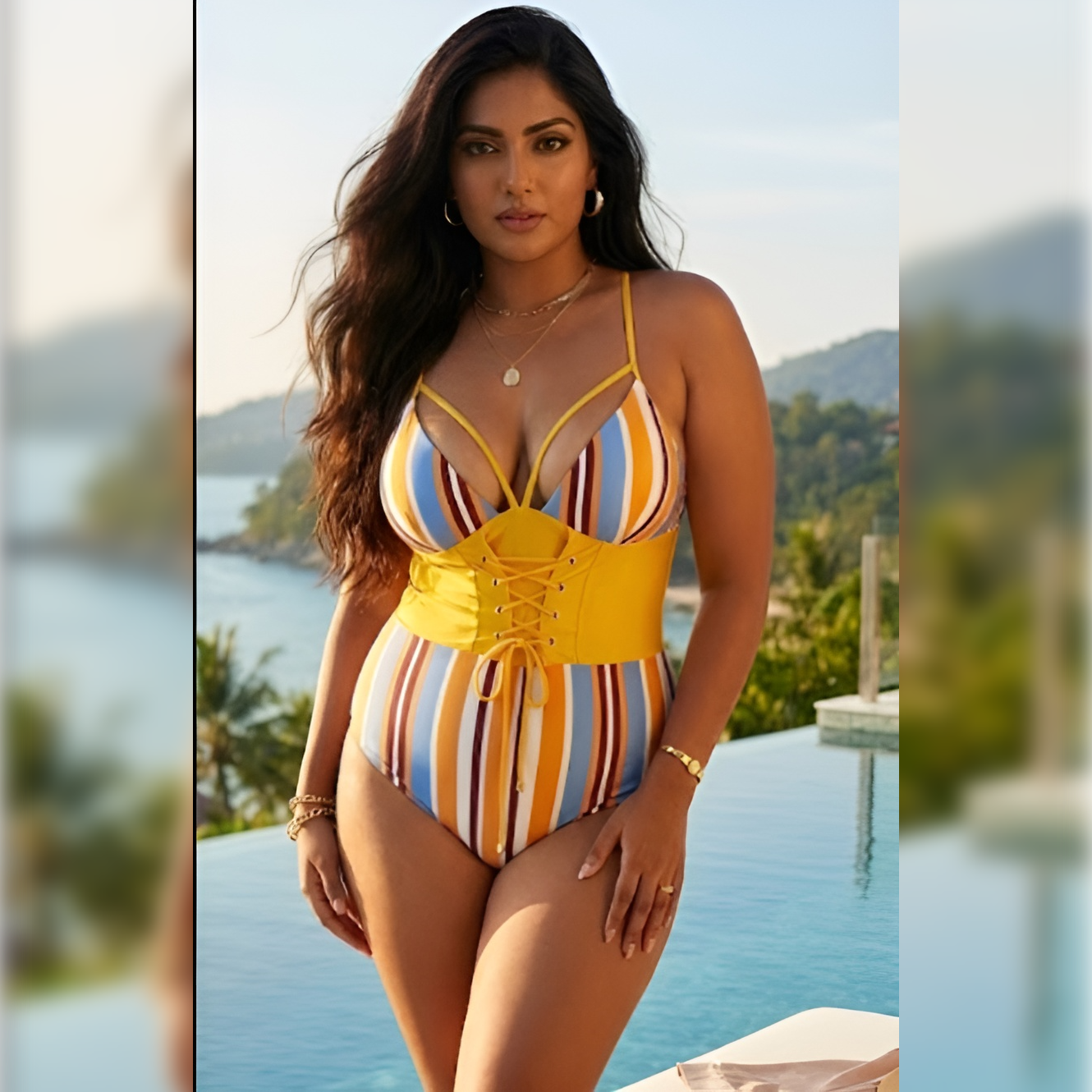 Blanco Plus Size Swimsuit - Fiesta Resortwear