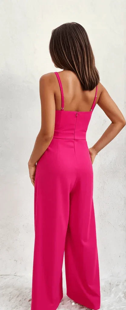 Lalita Jumpsuit: Pink - Fiesta Resortwear