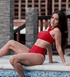 The Bronx Swimsuit: Red - Fiesta Resortwear