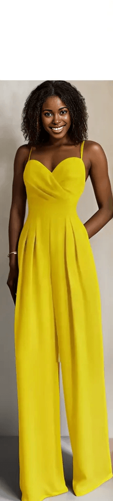 Lalita Jumpsuit: Yellow - Fiesta Resortwear