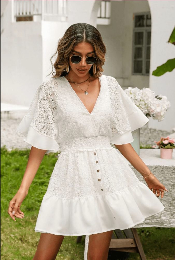 Bella Lace Dress - Fiesta Resortwear