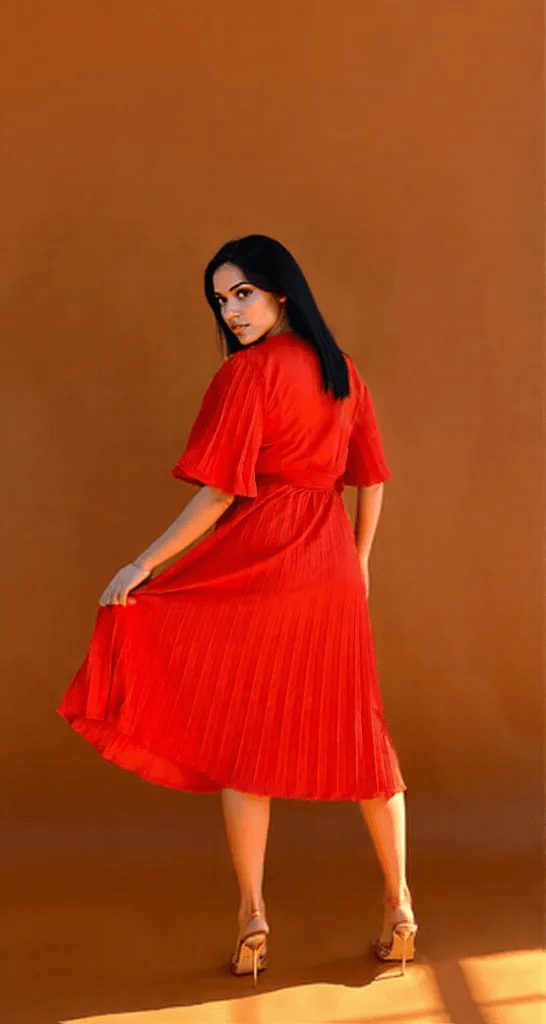 Phoebe Dress: Red - Fiesta Resortwear