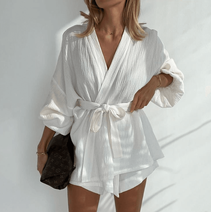 Diana Coord Set - White - Fiesta Resortwear