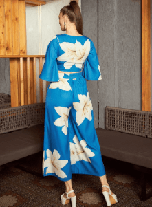 Foliage Coords - Blue - Fiesta Resortwear