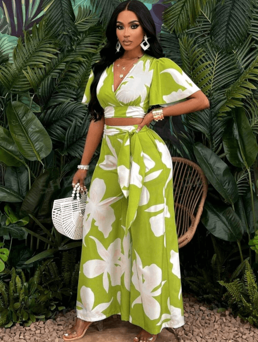 Foliage Coords - Green - Fiesta Resortwear