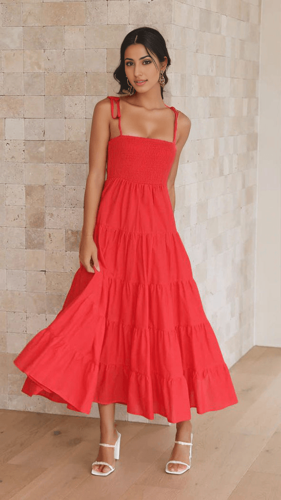 Tzor Dress: Red - Fiesta Resortwear