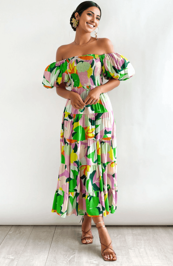 Bubbly Dress: Absolute Sunshine - Fiesta Resortwear