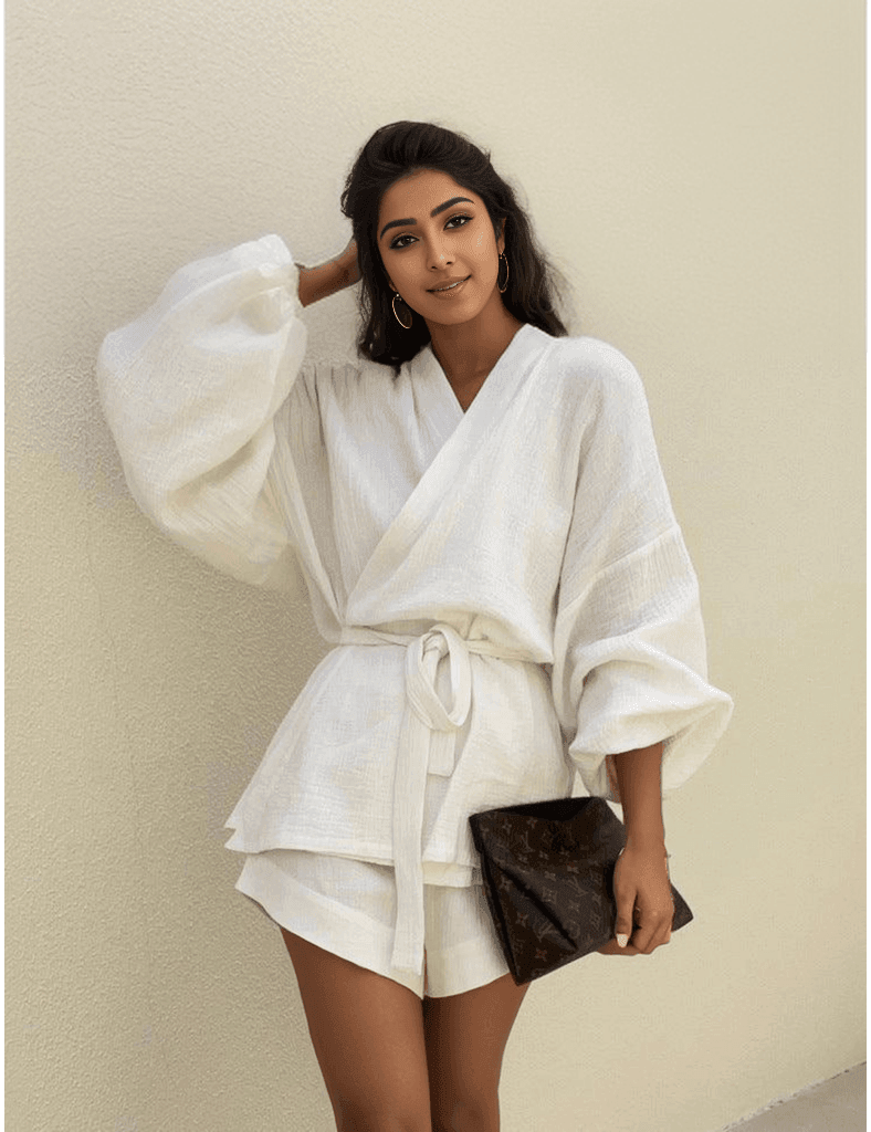 Diana Coord Set - White - Fiesta Resortwear