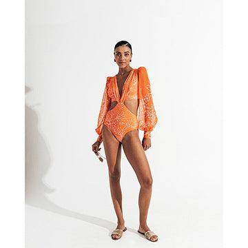 Drew Monokini: Orange - Fiesta Resortwear
