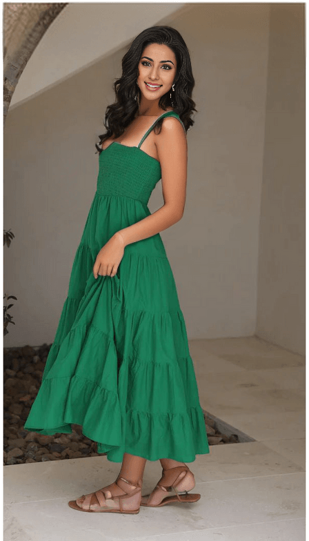 Tzor Dress: Green - Fiesta Resortwear