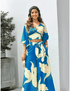 Foliage Coords - Blue - Fiesta Resortwear