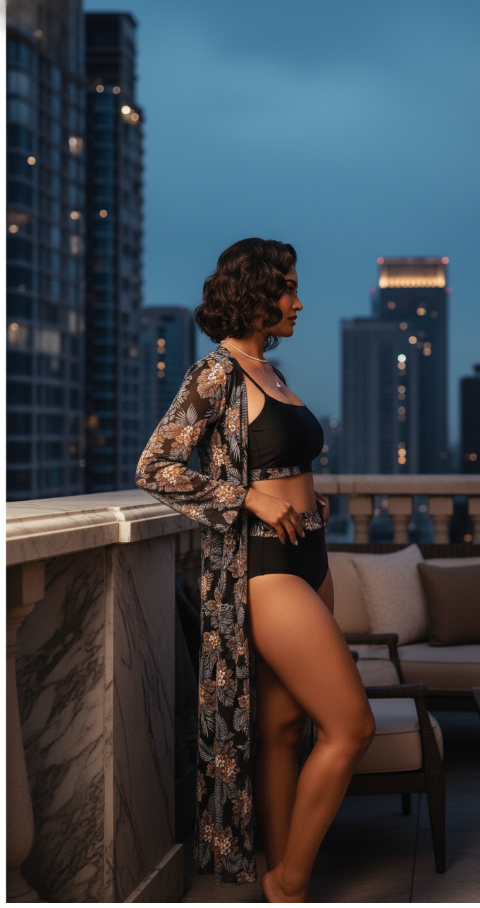 Sunday Swimsuit and Coverup Set - House Of Avyanaa
