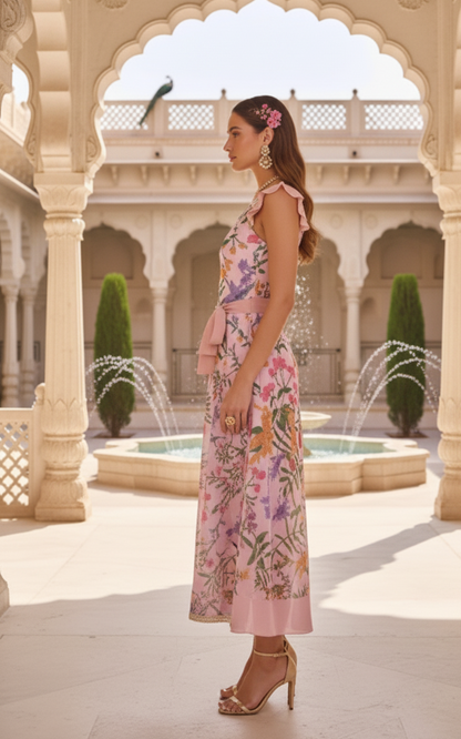 Pink Beau Swimsuit Set - House Of Avyanaa