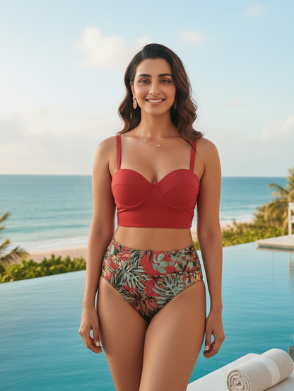 Cherry Bikini Set - House Of Avyanaa