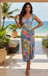 Hawaiian Swimsuit Set: Blue - House Of Avyanaa