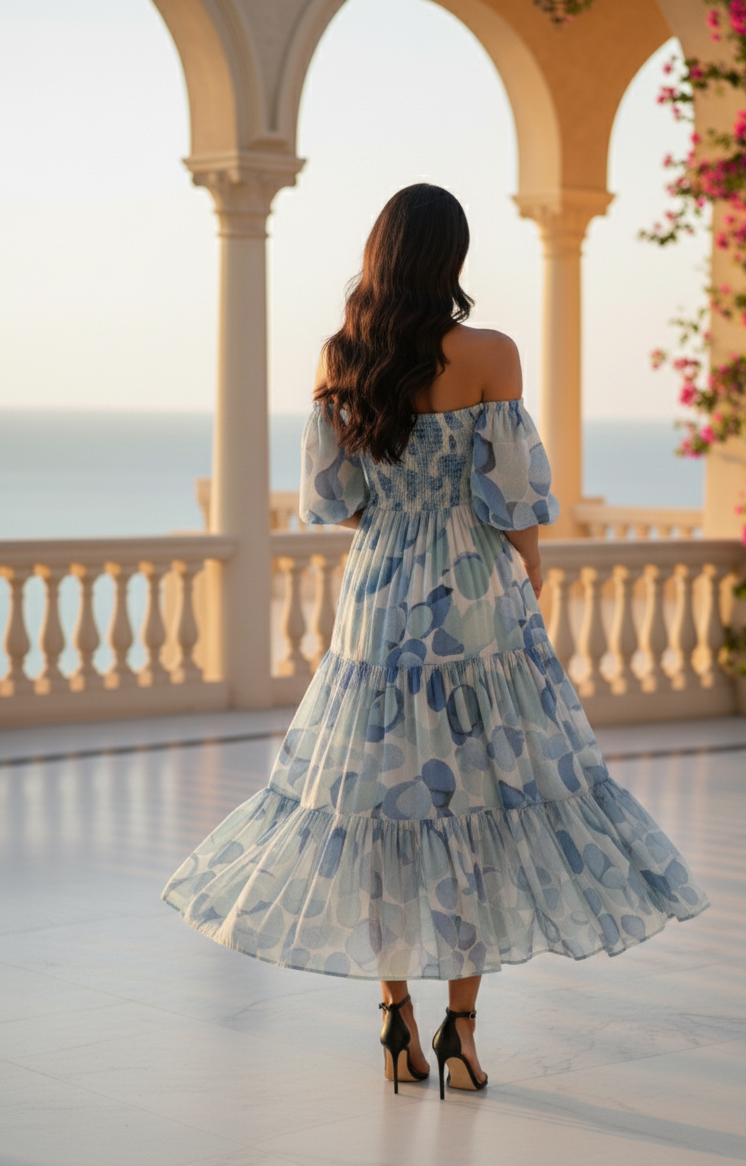 Bubbly Dress: Blue - Fiesta Resortwear