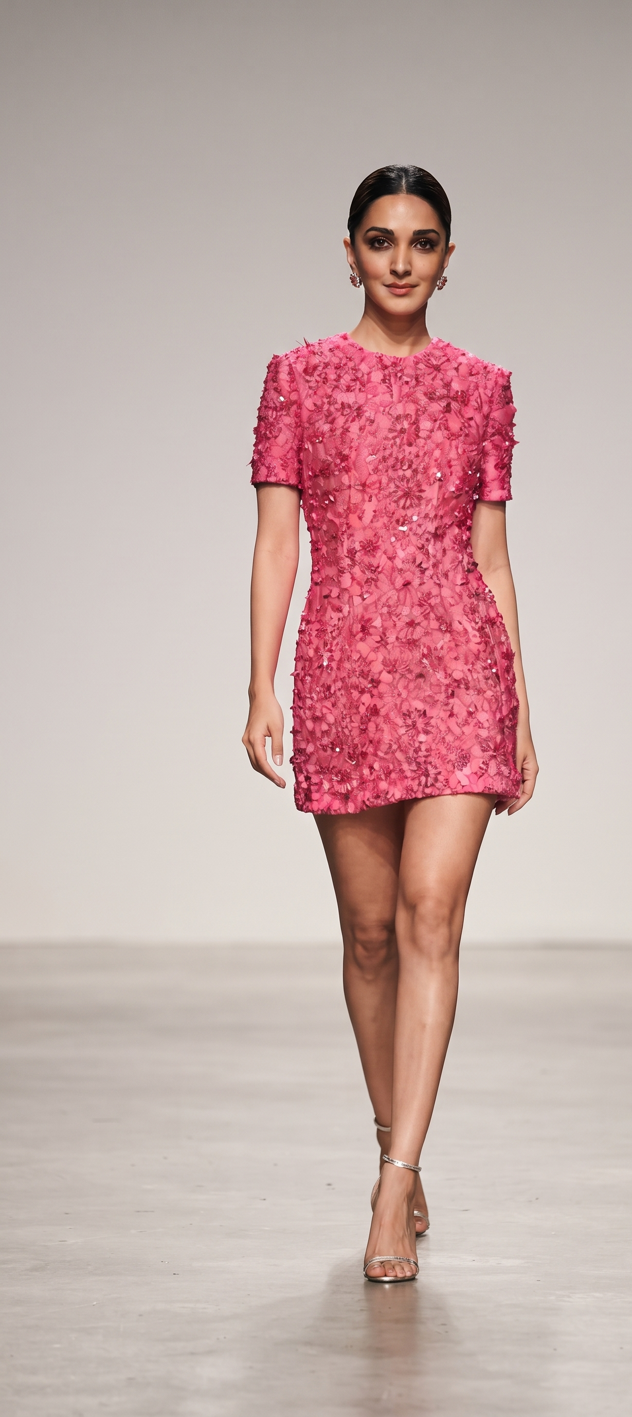 Crystal Bloom Mini Dress