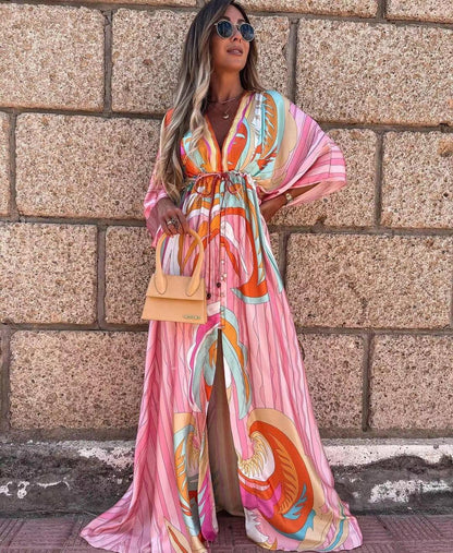 Marcel Dress: Pink - Fiesta Resortwear 