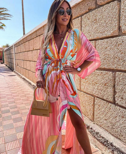 Marcel Dress: Pink - Fiesta Resortwear 
