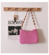 Woven Mavel Bag: Pink - Fiesta Resortwear 