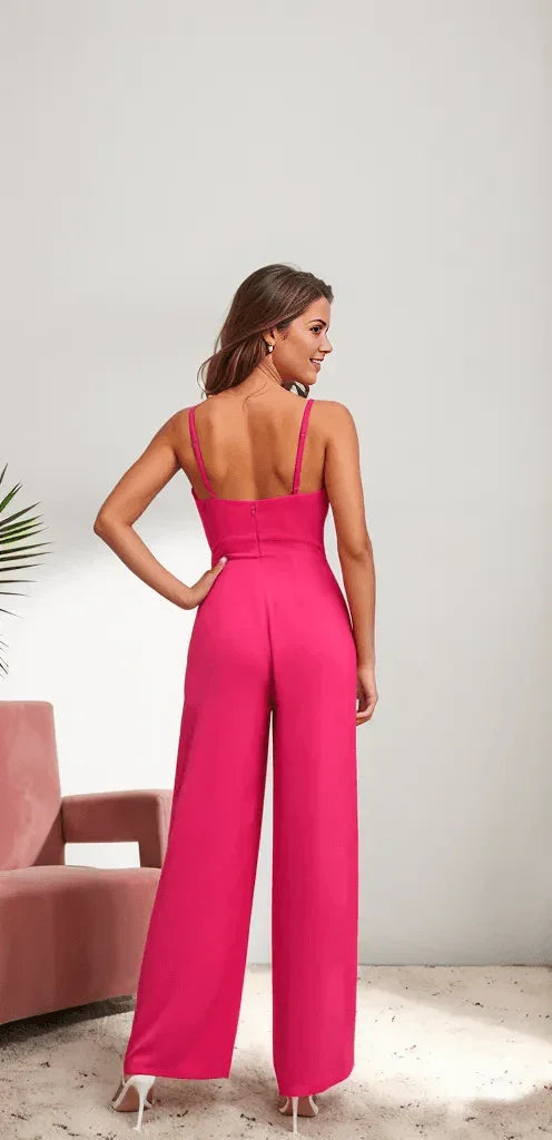Lalita Jumpsuit: Pink - Fiesta Resortwear