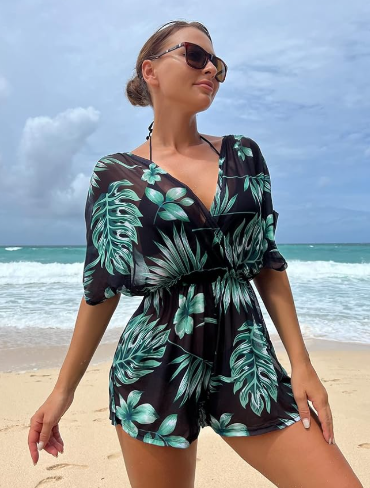 Claud Green Bikini With Coverup