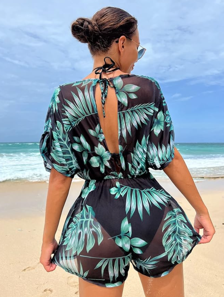 Claud Green Bikini With Coverup