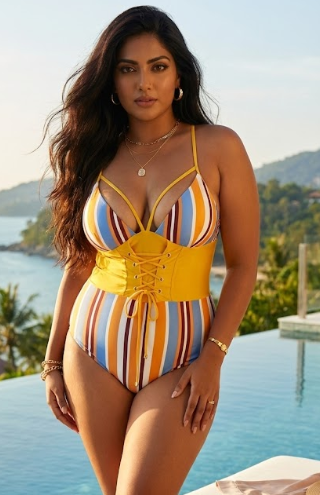 Blanco Plus Size Swimsuit