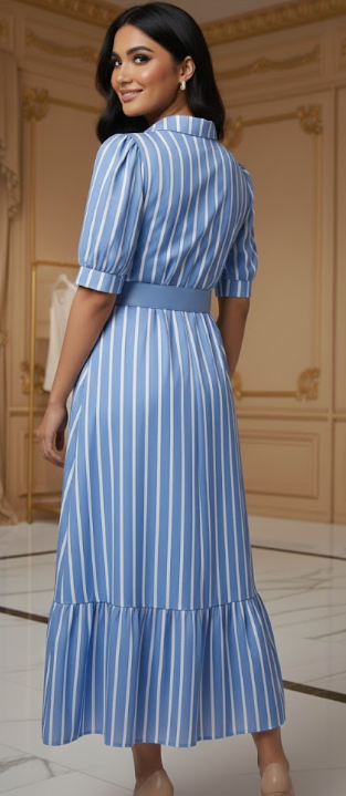 Myles Dress: Blue - Fiesta Resortwear