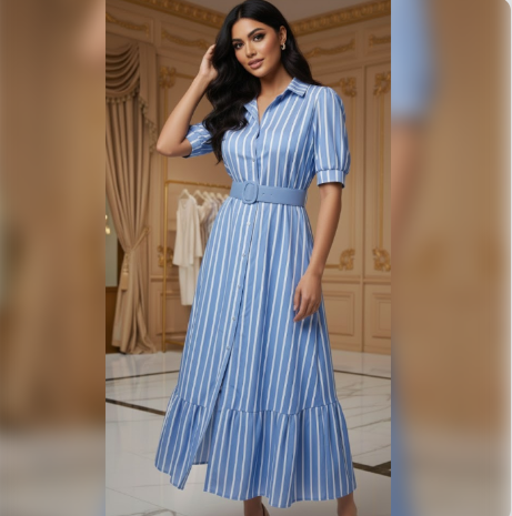 Myles Dress: Blue - Fiesta Resortwear