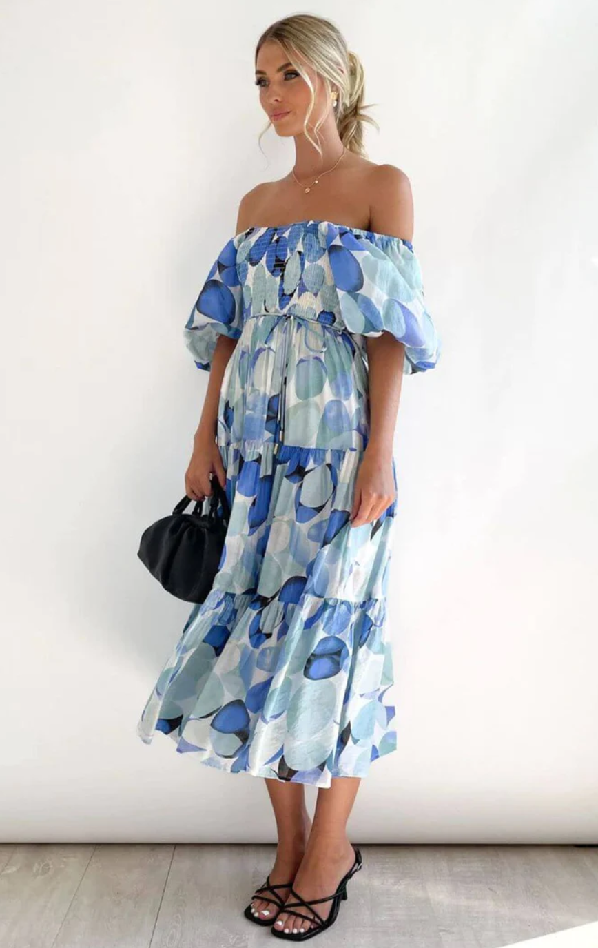 Bubbly Dress: Blue - Fiesta Resortwear 