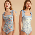 Vintage Reversible Swimsuit: Baby Blue - Fiesta Resortwear