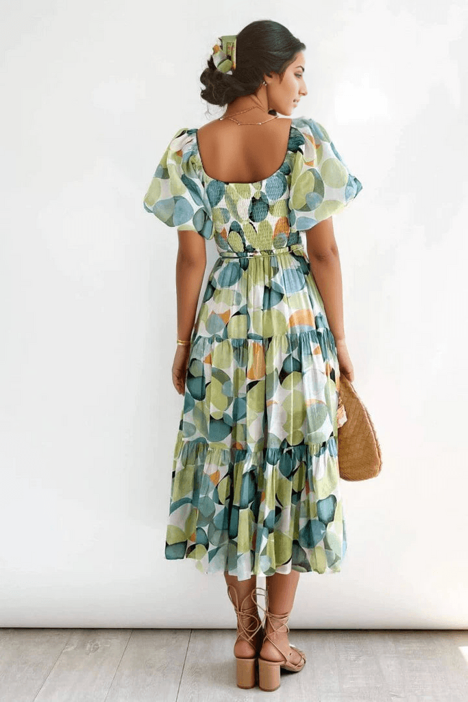 Bubbly Dress: Circles - Fiesta Resortwear 