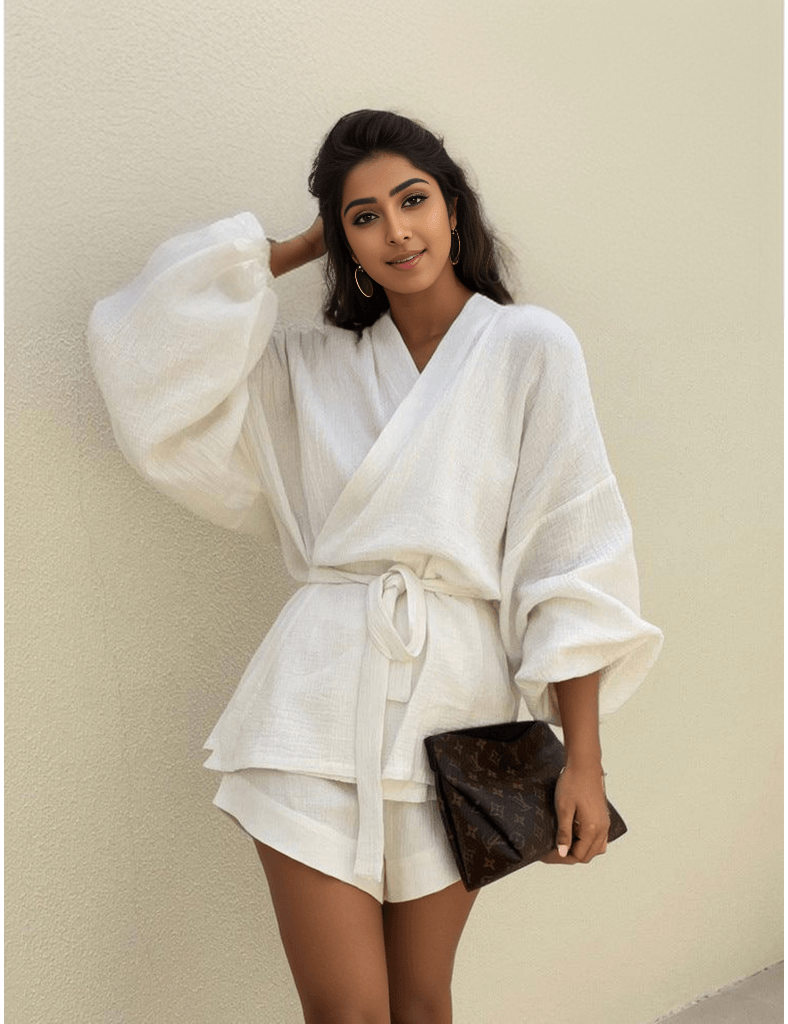 Diana Coord Set - White - Fiesta Resortwear 