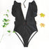 Emma Belted Swimsuit: Black - Fiesta Resortwear 