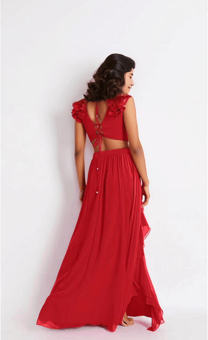 Sweet Escape Swimsuit Set: Red - Fiesta Resortwear